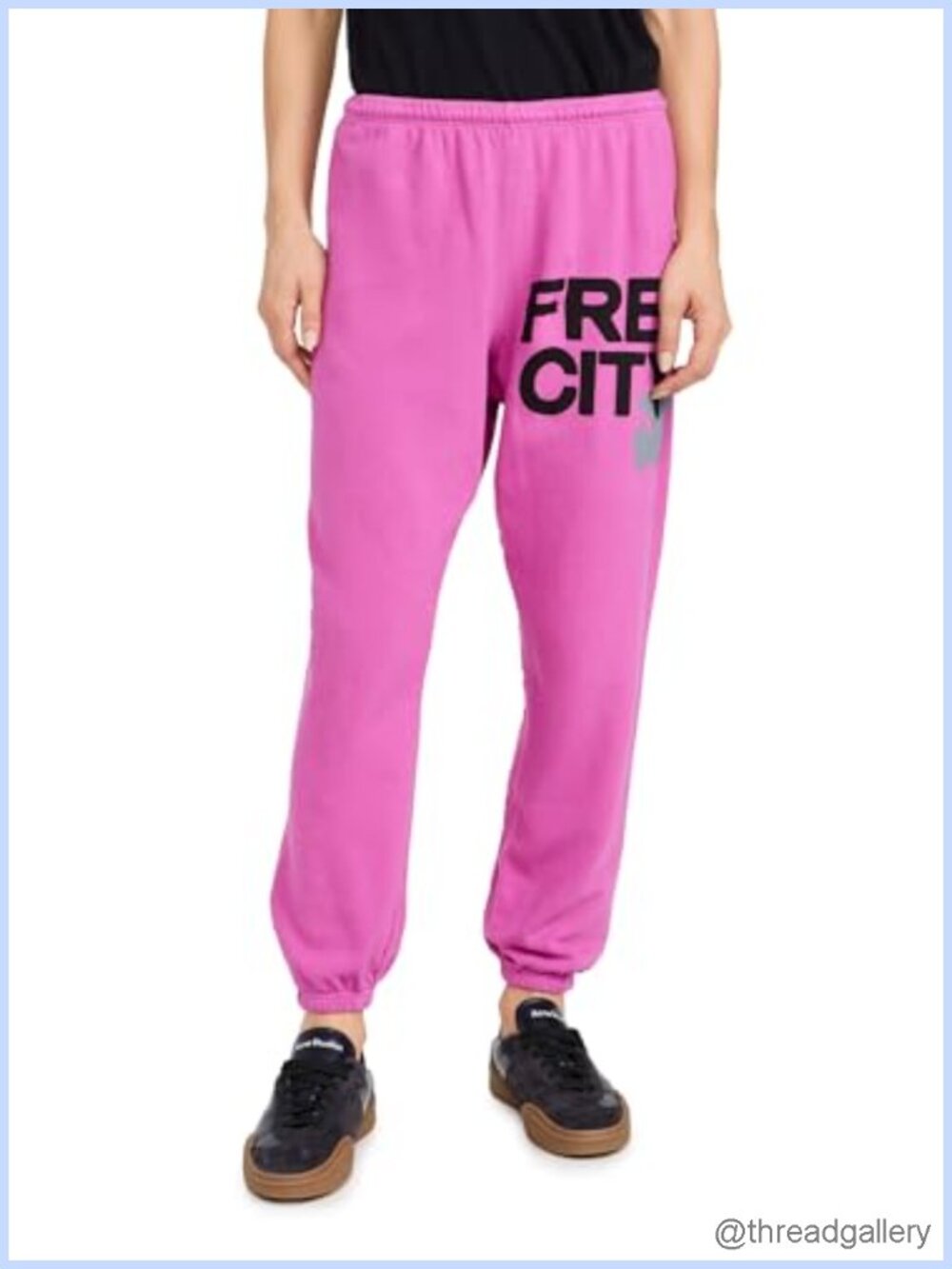 Lightweight French Terry Sweatpants with Logo Print, Mid Rise Straight Leg